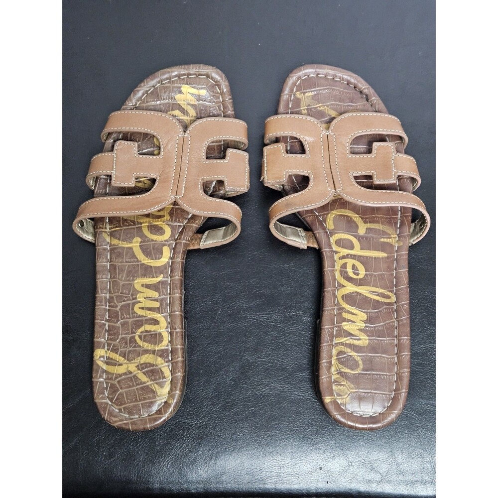 Sz 7.5 - Sam Edelman Bay Slide Sandle Brown - Picture 5 of 5